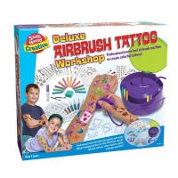 Small World Toys Deluxe Airbrush Temporary Tattoo Workshop Kit