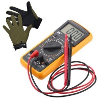 ACDC Digital Multimeter Voltage Tester With A Pair Of Gloves