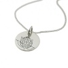 Protea Necklace Single Line Engraving with Chain Photo