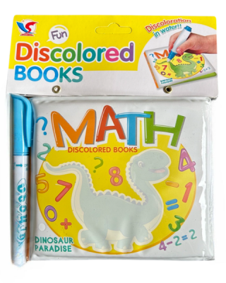 Math Discolored Book with Water Pen Dinosaur Paradise