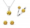 Crystalize 925 Silver November Birthstone Set with Swarovski Crystals Photo