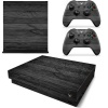 SkinNit Decal Skin For Xbox one X: Black Wood Photo