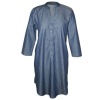Nucleus Stoep Swing Dress Long Sleeves in Denim Photo