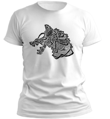 Photo of PepperSt Men's White T-Shirt - Norse Design