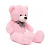 MaggieG Giant Cuddly Plush Teddy Bear with Bow-Tie- Pink -White Mouth - 180cm Photo
