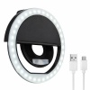 Rechargeable Mobile Selfie Ring Light Photo