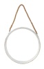Home Quip White Beach Roped Mirror 37X37cm Photo