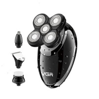 VGR Electric Shaver 5 Head Shaver Cordless Wet and Dry Beard Shaving Clippe