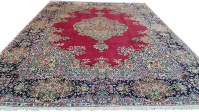 Photo of Heerat Carpets Very Fine Persian Kerman Carpet 410cm x 300cm Hand Knotted