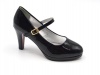 TTP Ladies Glossy Platform High Heels with Buckle Strap Photo