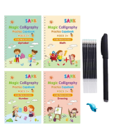 Sank Magic Reusable Copybooks for Kids Plus 8 Refill Calligraphy Pens