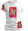 PepperSt Men's White T-Shirt - King of Spades Photo