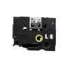 PUTY Compatible Brother TT-TZ-ST151 Stencil Black on Clear Label 24mm Photo