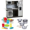 Melissa Doug Melissa and Doug Chef Kitchen Charcoal with Pots Pans & Dishes Photo