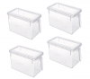 Maisonware Transparent PP Food Storage Boxes - Set of 4 Photo