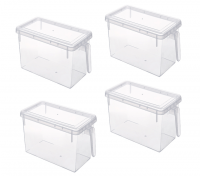 Maisonware Transparent PP Food Storage Boxes Set of 4