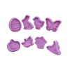 8 Packs Cute Plastic Cookie Cutter Embossing Mould Set Photo