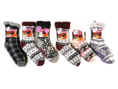 Photo of Thermal Socks 6 Pairs Of Original - Winter Socks - Assorted Design & Colour