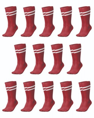 Photo of RONEX Soccer Socks - Set of 14 Pairs - Maroon/White