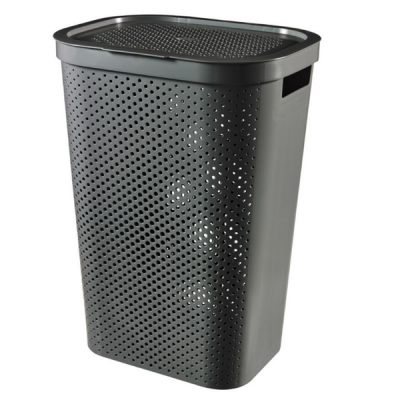 Photo of Curver By Keter Infinity Laundry Hamper With Dots - Dark Grey