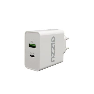 Photo of Gizzu 36W PD Type-C & USB QC 3.0 Wall Charger - White
