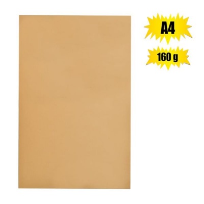 Bulk Pack x 50 Art Craft Board A4 160g Sheet EarthGold