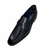 Men's Formal Leather Shoes . Apron Slip On Style / Black Photo