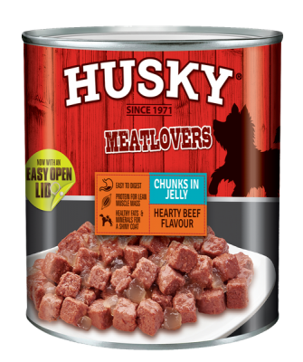 Photo of Husky Chunks In Jelly Beef - 6 x 775g