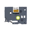 PUTY Compatible Brother TT-TZB31 Black on Fluorescent Orange 12mm Photo