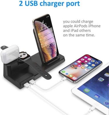 Photo of Apple 3" 1 10W Qi Wireless Charger Dock Station For iPhone Airpods Watch