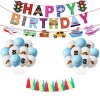 Transport Car Plane Birthday Party Balloon Banner DIY Decoration Set Photo