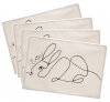 PepperSt Easter Rabbit - Placemats - Set of 4 Photo
