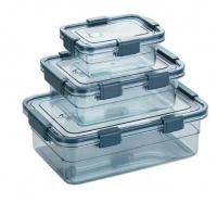 Click Seal Food Storage Box Refrigerator Organizer 3 Pieces