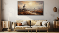 Canvas Wall Art Windmill Whispers Abstract HD0178