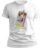 PepperSt Men's White T-Shirt - Cigaretts Illustration Photo