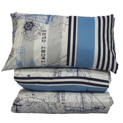 Photo of Lush Living - Duvet Comforter - Quilted Cover Set - Sailor - Single