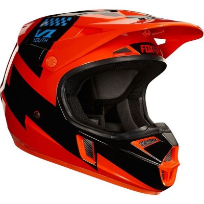 Photo of Fox Racing Fox Kids V1 Mastar Orange Helmet