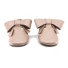 Leather Big Bow Baby Shoes Photo