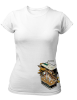 PepperSt Ladies White T-Shirt - Bunny Chill Photo