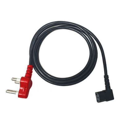 Techme 2m Right Angled IEC Power Cord With Dedicated Plug Top