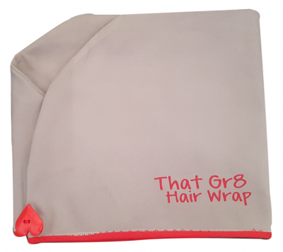 Photo of ThatGr8 Microfibre Hair Wrap - Long 60cm - Grey