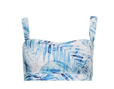 Photo of Soulcal Ladies Leaf Print Bikini Top - White Palm Prnt