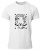 PepperSt Men's White T-Shirt - Tiger Sketch Photo