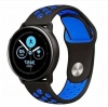 AfriNique Nike Style Sports Band Watch Strap 20mm for Smart Watch - Black & Blue Photo