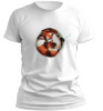 PepperSt Men's White T-Shirt - Cute Digital Photo