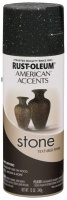 Rust Oleum Rust Oleum American Accents Stone Spray Paint Black Granite 340g