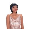 Joedir Short Pixie Cut Synthetic Hair Straight Bob Wig With Bang Naomi Blue Photo