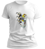 PepperSt Men's White T-Shirt - Gun Dispenser Photo