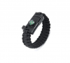 Knife & Flint Flare Para-cord Tactical Survival Bracelet - Black Photo