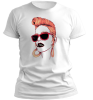 PepperSt Men's White T-Shirt - Digital Illustration Photo